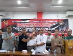 Muscablub Taekwondo Indonesia, Robin, Terpilih Sebagai Ketum Pengcab TI Aceh Jaya Sisa Periode 2022/2026