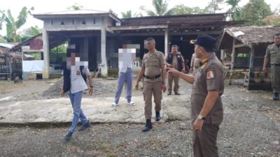 Satpol PP-WH Nagan Raya Patroli Penertiban Pelajar Bolos Jam Belajar